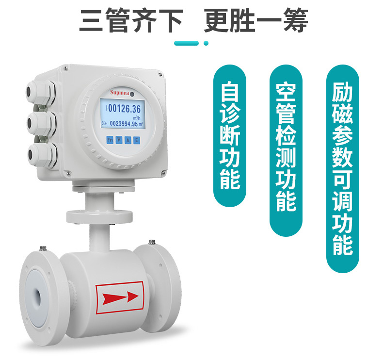 米科SUP-FMC240電磁流量計(jì)三管齊下