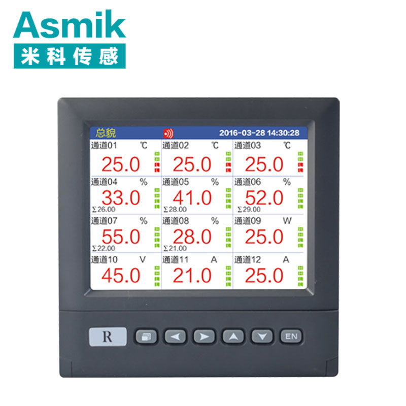 米科MIK-R6000D彩屏無紙記錄儀1~16通道