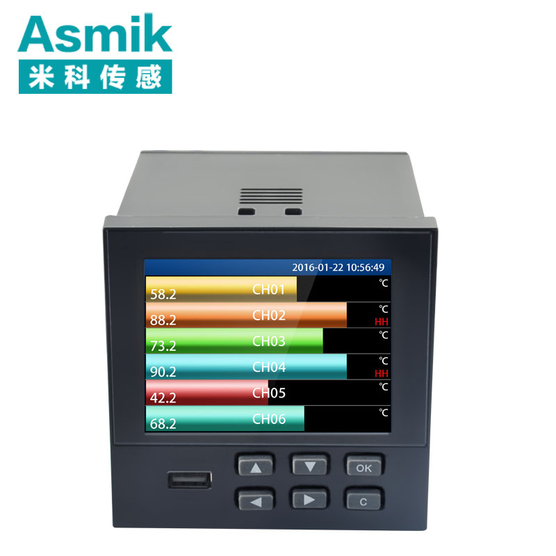 米科MIK-R9600彩屏無紙記錄儀1~18通道數據記錄儀